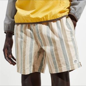 UO Katin Local Kenwood Stripe Linen Shorts L NWOT